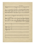Richard Strauss Signed, Handwritten Musical Manuscript for the Final Scene in His Opera, ''Die schweigsame Frau''