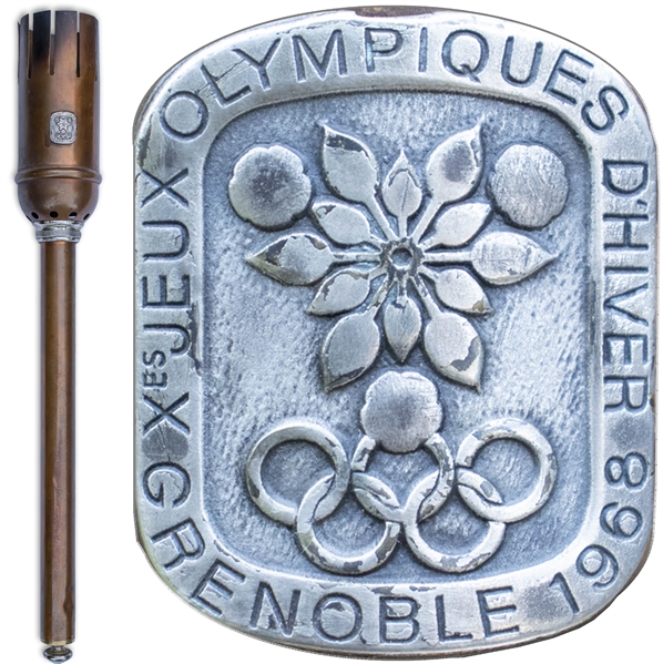 Olympic Torch Used in the 1968 Grenoble Winter Games -- The Scarcest of All Olympic Torches, With Only 33 Produced