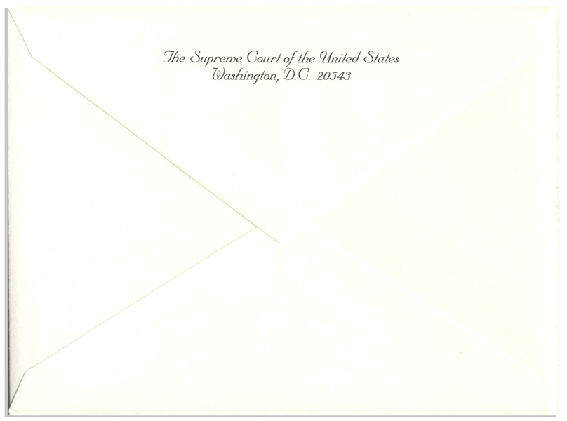 Invitation to the Investiture Ceremony of Supreme Court Justice Elena Kagan