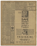 ''The New York Times'' From 30 October 1929 Reporting on ''Black Tuesday'', the Stock Market Crash of 1929 With Headline ''Stocks Collapse in 16,410,030-Share Day''
