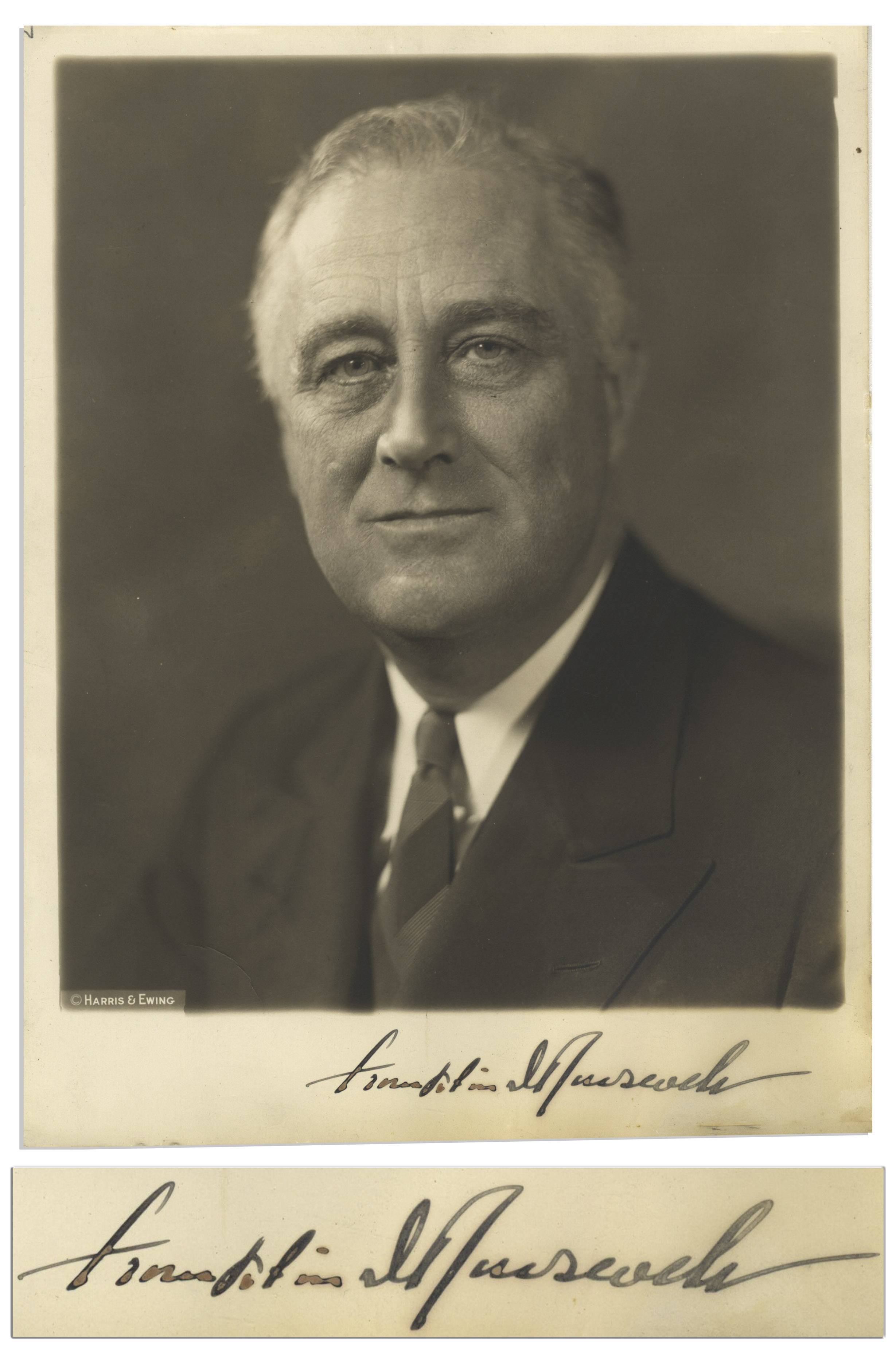 Lot Detail - Franklin D. Roosevelt Signed 7'' x 9'' Photo