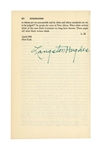 Langston Hughes Twice-Signed Copy of ''An African Treasury'' -- Writings Selected by Hughes by Black Africans