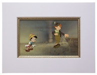 Large Pinocchio Cels of Pinocchio and Lampwick From the Original 1940 Disney Film