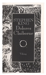 Stephen King Signed First Edition of ''Dolores Claiborne''