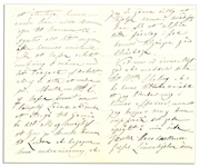 Jenny Lind ''Swedish Nightingale'' Autograph Letter Signed Regarding the Opera Singer Mathilda Ebeling -- Dated 23 March 1849 Shortly After Lind Announced Her Early Retirement From Opera