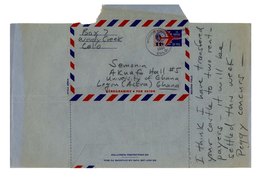 Hunter S. Thompson Autograph Letter Signed -- …me and [Alfred] Kazin are in there, hustling for the White Establishment…