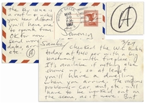 Hunter S. Thompson Autograph Letter Signed -- "…The key issue is a roof…"