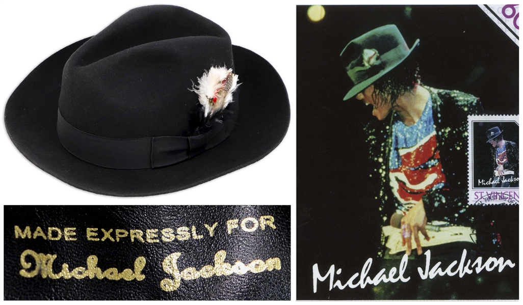 Michael Jackson's Famous Stage-Worn Black Fedora -- From 1984 ''Victory'' Tour Used When Jackson Performed ''Billie Jean''