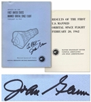 John Glenn Signed 1962 Copy of the Results from Mercury-Atlas 6, the First U.S. Manned Orbital Space Flight