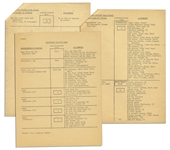 Original President John F. Kennedy Motorcade Seating Plan for Historic 1963 Berlin Trip