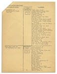 Original President John F. Kennedy Motorcade Seating Plan for Historic 1963 Berlin Trip