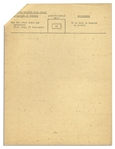 Original President John F. Kennedy Motorcade Seating Plan for Historic 1963 Berlin Trip