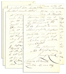 Jenny Lind Swedish Nightingale Autograph Letter Signed Regarding the Opera Singer Mathilda Ebeling -- Dated 23 March 1849 Shortly After Lind Announced Her Early Retirement From Opera