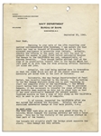 1942 Letter Detailing the Torpedo Damage on the U.S.S. California During the Attack on Pearl Harbor