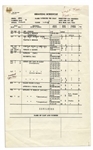Marlene Dietrich Personally Owned Shooting Schedule From Her Controversial Role as Catherine The Great in Joseph von Sternberg's Pre-Code Film ''The Scarlet Empress''