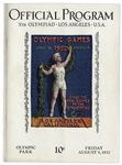 Olympics Program for the 1932 Summer Games in Los Angeles -- Program for 5 August 1932 Events