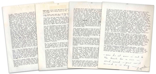 Hunter S. Thompson Letter Signed Zapata That Reads Like a Short Story: ...I might have a go at the bible...Faith in what?...In god, Grapefruit or the Final Orgasm with the Queen of the Jews...