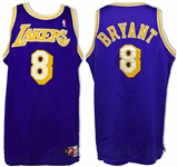 Kobe Bryant Game-Worn #8 Lakers Road Jersey From the 1998-99 Season -- With Mears & Grey Flannel COAs