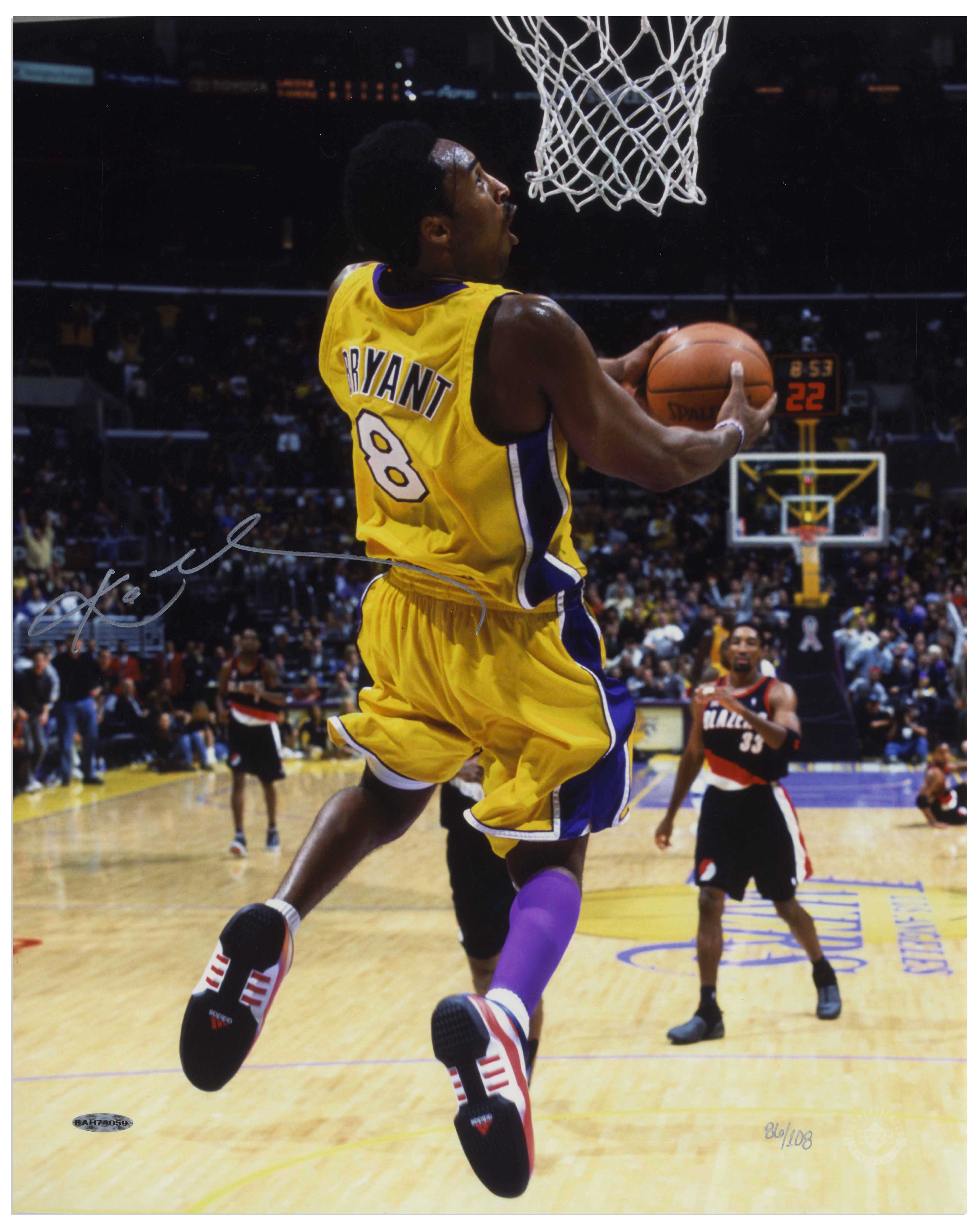 Lot Detail - Kobe Bryant Signed 16'' x 20'' Limited Edition Photo of ...