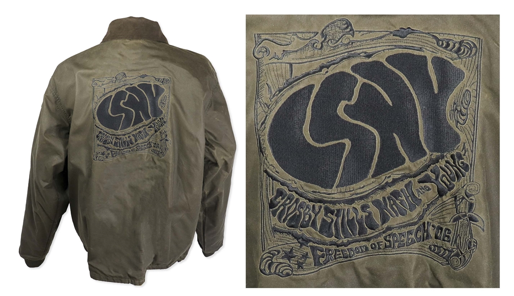 David Crosby Personally Owned Jacket for the Crosby, Stills, Nash & Young Freedom of Speech Tour