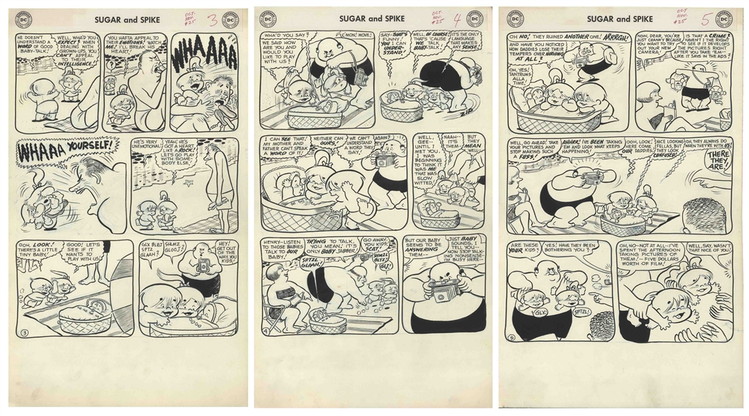 Sheldon Mayer Original Hand-Drawn ''Sugar and Spike'' Comic Book -- Complete Issue of 26 Pages From the October-November 1959 Issue #25