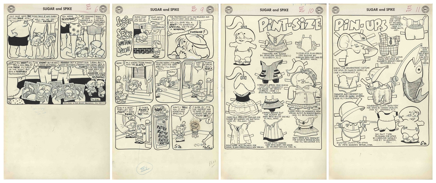 Sheldon Mayer Original Hand-Drawn ''Sugar and Spike'' Comic Book -- Complete Issue of 26 Pages From the October-November 1959 Issue #25