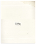 Berenice Abbott Signed Photo Mat of Her Portrait of Jane Heap -- Measures 16'' x 20''