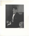 Berenice Abbott Signed Photo Mat of Her Portrait of Jane Heap -- Measures 16 x 20