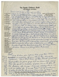 Moe Howard's Handwritten Signed Description of ''Our Regular Vaudeville Act'', Recounting Early Howard, Fine & Howard Theatrical Shows -- Done in Preparation for The Three Stooges 1953 Las Vegas Show