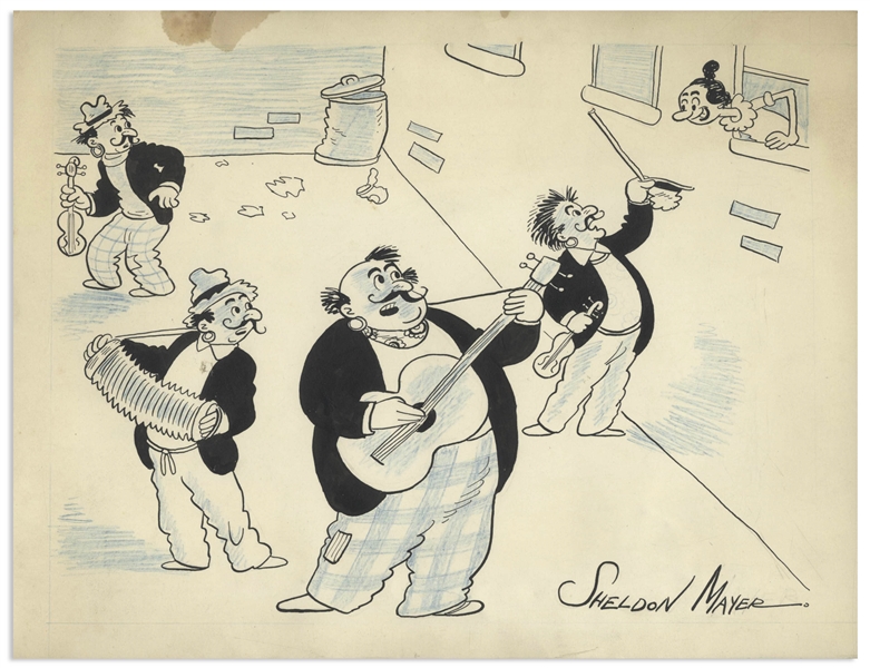 Early Sheldon Mayer Sketch, Circa Early to Mid-1930s