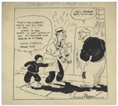 Sheldon Mayer Comic Sketch Circa Early 1930s, Pre-Scribbly Strip for Why Big Brothers Leave Home