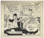 Sheldon Mayer Comic Art From Unpublished Strip And Hows Your Folks?, Circa Early to Mid-1930s