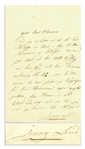Jenny Lind, the Swedish Nightingale, Autograph Letter Signed With Her Full Name jenny Lind
