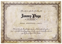 Jimmy Page Signed 16'' x 20'' Photo -- One of Only 50 Signed by Page in a Limited Edition