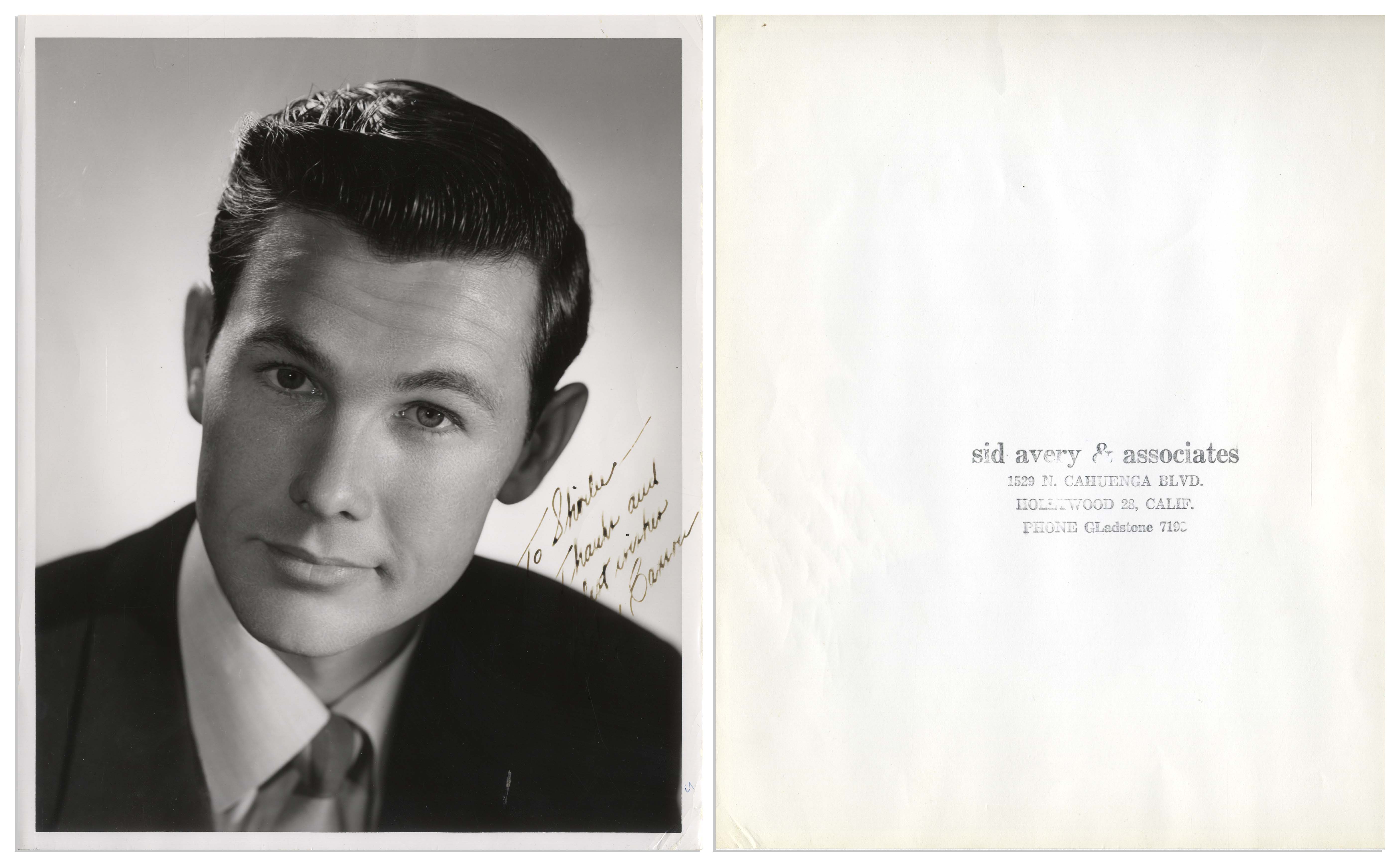 Johnny Carson Lot of Signed Memorabilia From 1953 -- Includes 8''...