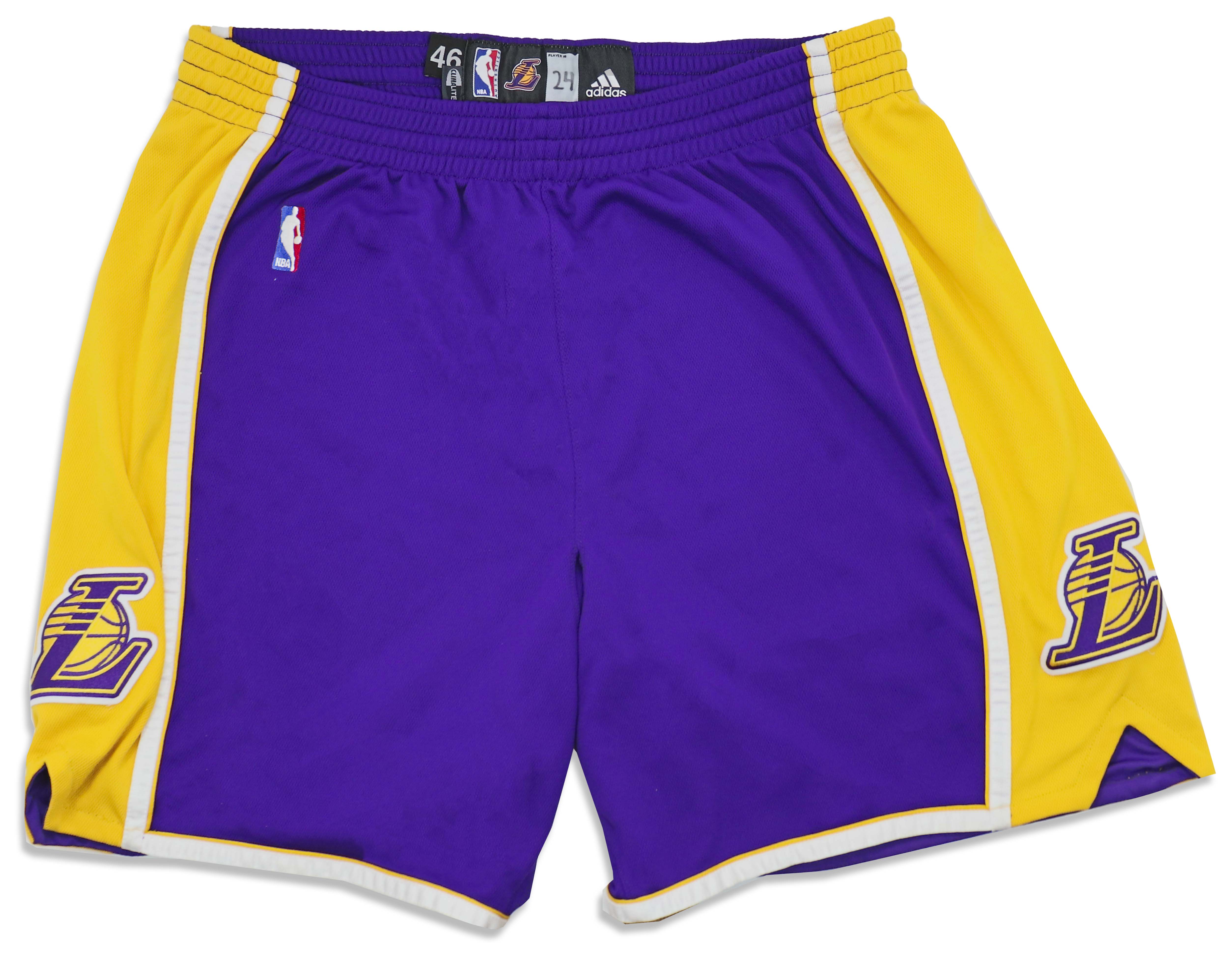 Lot Detail - Kobe Bryant Game-Worn Lakers Road Shorts with Team Letter COA