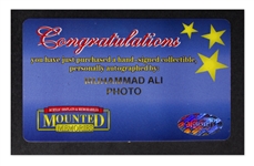 Muhammad Ali Signed 20'' x 16'' Photo After Knocking Out George Foreman in Round 8 of ''Rumble in the Jungle'' -- With Mounted Memories COA