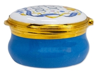 Ronald & Nancy Reagan Personally Owned Ring Container, Decorated With Wedding Bells & the Words ''For Ever''