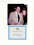 Ronald Reagan Signed Presidential Post-It