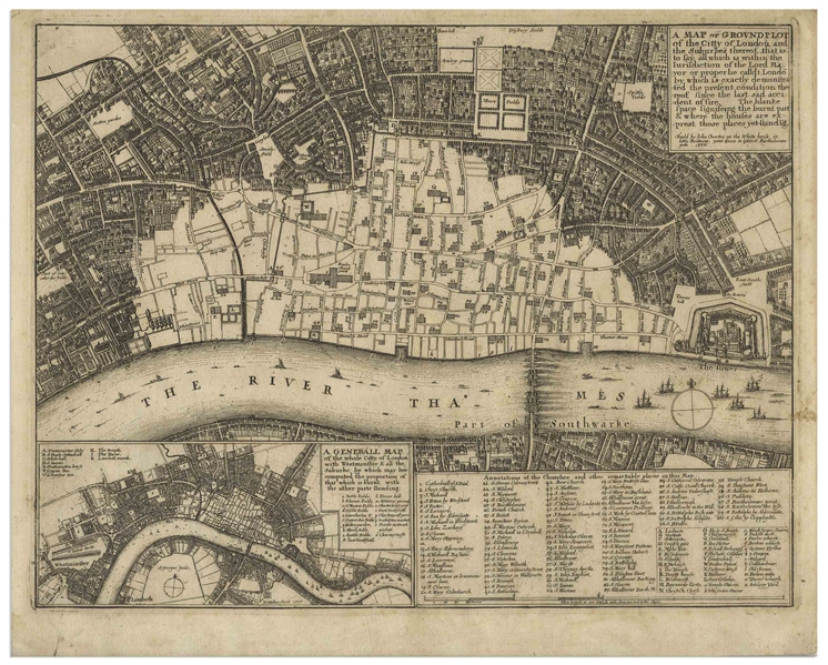 Lot Detail - Scarce First Edition, First Printing Map of London Just ...