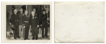 Winston Churchill Lot of Press Photos Showing Churchill Receiving a Humidor