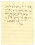 Dwight Eisenhower WWII Autograph Letter Signed to Mamie -- ''...Of course we've changed. How could two people go through what we have...and still believe they could be exactly as they were...''