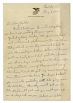 Rene Gagnon 1943 WWII Autograph Letter Signed, Plus Signed Envelope -- ''...They just put up the list of names of those that are leaving for combat duty overseas...''