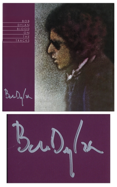 Bob Dylan Signed Album ''Blood on the Tracks'' -- With Jeff Rosen and Roger Epperson COAs