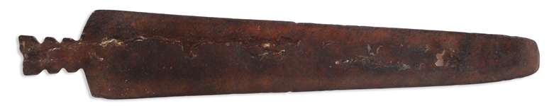 Little Bighorn Battle Relic -- Steel Arrowhead Used in the Historic Battle, Likely by the Native Americans Forces -- From the Stella Foote Collection