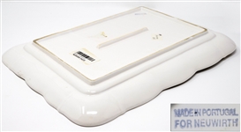 Elegant White-Glazed Platter Owned by the Kennedy Family -- From Sotheby's 2005 Sale, ''Property From Kennedy Family Homes''