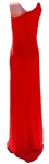 Whitney Houston Worn Full-Length Red Evening Dress