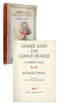 First Printing of Roald Dahls James and the Giant Peach, Housed in First Printing Dust Jacket