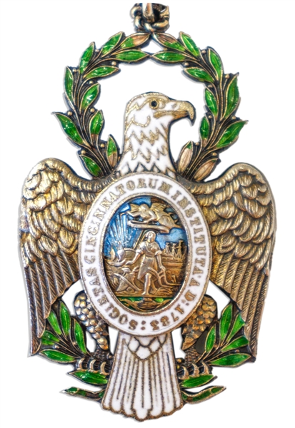 Society of the Cincinnati Eagle Medal, Designed by Arthus Bertrand Circa 1930s -- Medal Is Intended to Keep Alive the Spirit of the Revolutionary War & Service to Country
