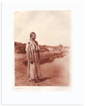 Edward Sheriff Curtis Original Large Photogravure Plate of Cheyenne Maiden -- From The North American Indian